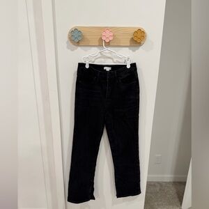 Good American Black Straight Leg Jeans
